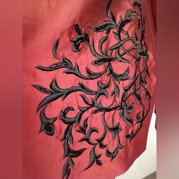 VICTOR COSTA SILK EVENING JACKET - Picture 3 of 6